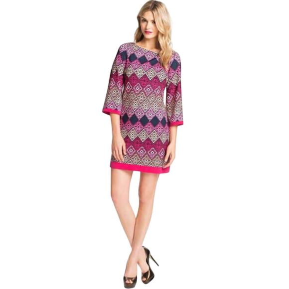 Eliza J Shift Dress Retro Geometric - Picture 13 of 13